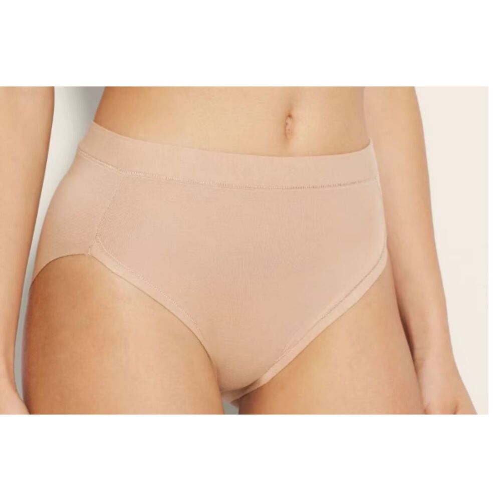 Lot of 3 Soma Vanishing Edge Cotton High-Leg Panty Warm Amber XXL New Sealed